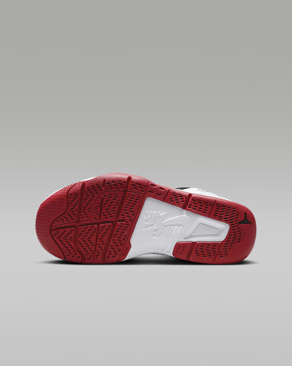 Black jordans red bottoms best sale